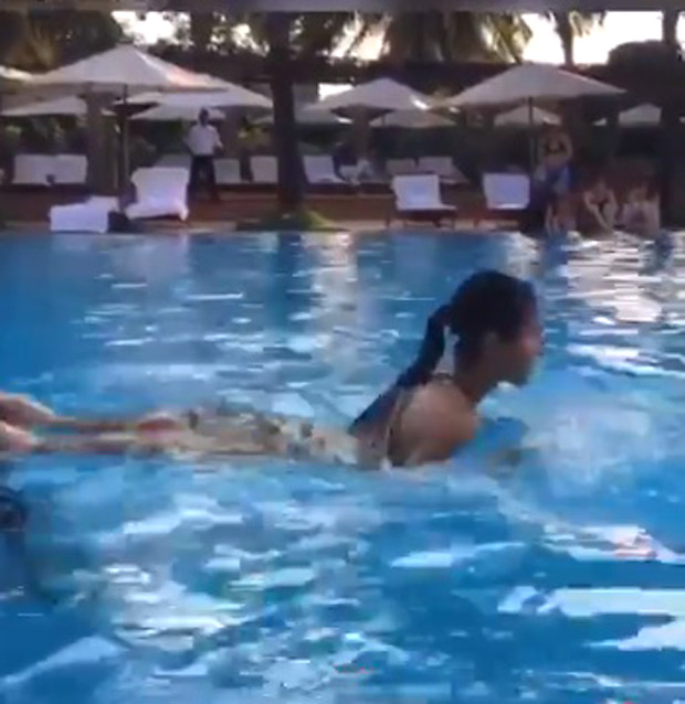 WATCH: Katrina Kaif trains in swimming pool; misses her swimming buddy