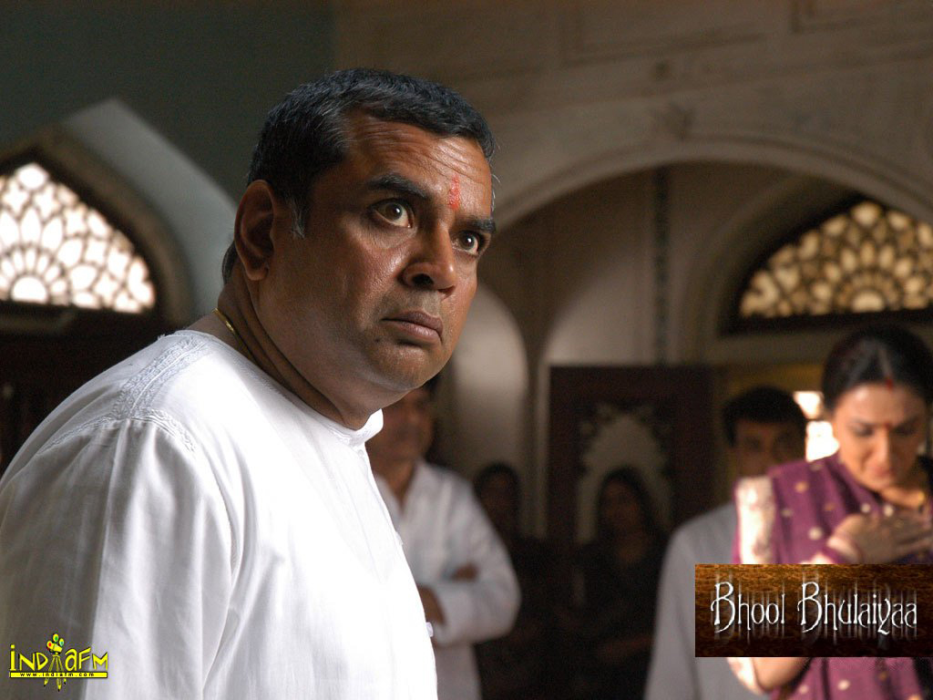 Bhool Bhulaiyaa 2007 Wallpapers | paresh-rawal-6 - Bollywood Hungama