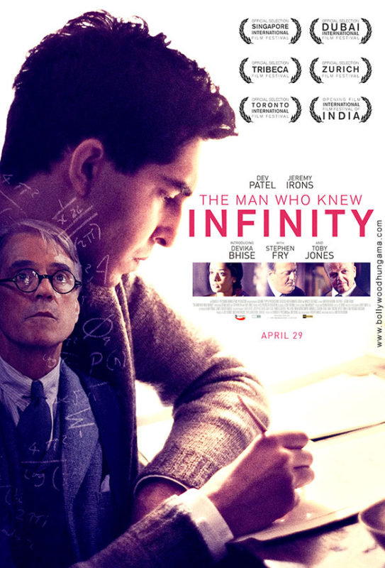 the man who knew infinity movie release shows
