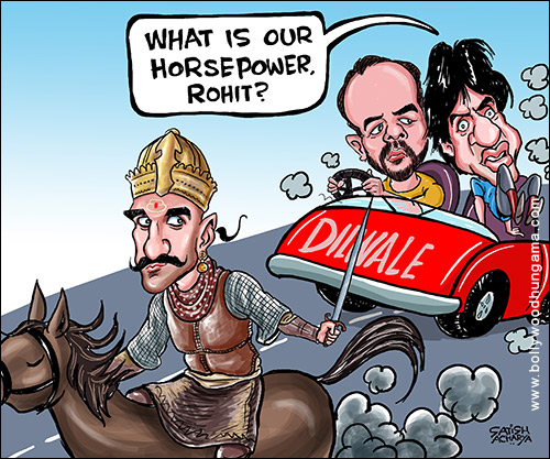 Bollywood Toons: Bajirao vs Dilwale race at box-office - Bollywood Hungama