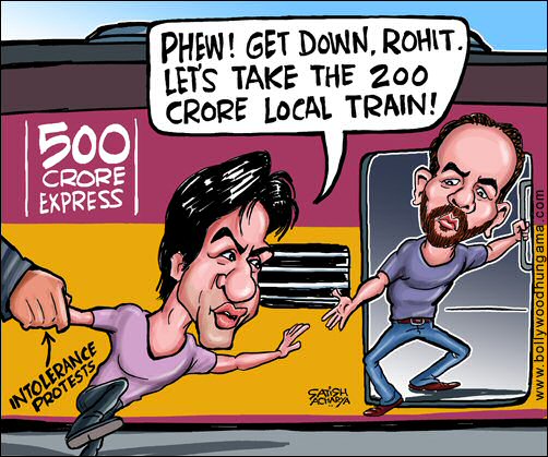 Bollywood Toons: Protests affect SRK's Dilwale earnings - Bollywood Hungama