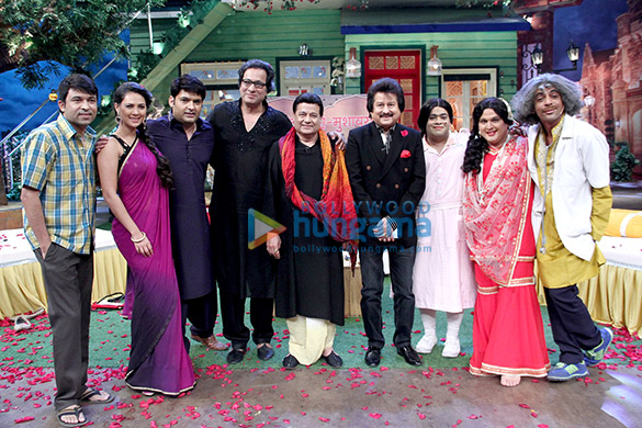 Anup Jalota, Pankaj Udhas & Talat Aziz on the sets of The Kapil Sharma Show