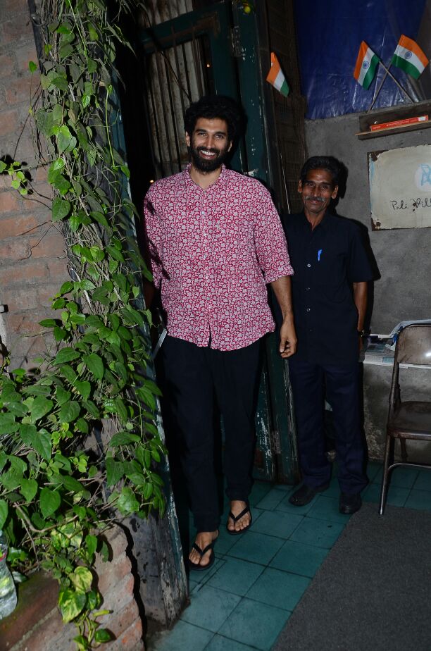 Aditya Roy Kapur & Atul Kasbekar snapped post lunch at Pali Village Cafe
