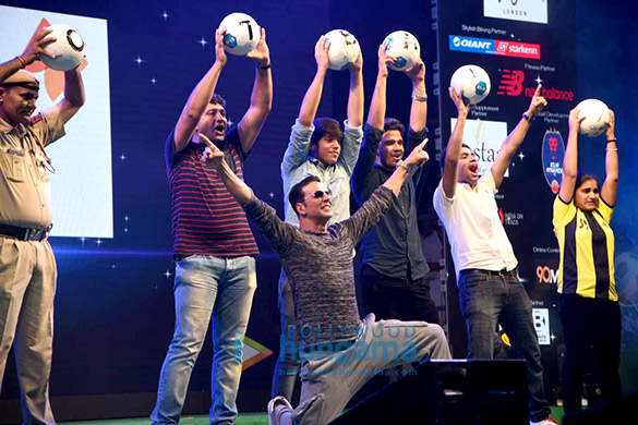 Akshay Kumar at the launch of HT GIFA football initiative Akshay Kumar at the launch of HT GIFA football initiative