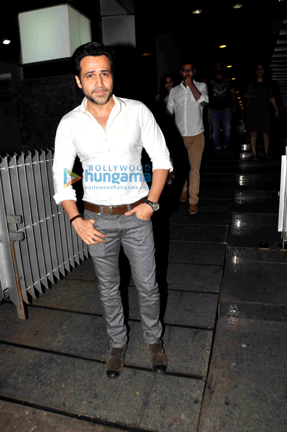 Emraan Hashmi snapped with Director Kunal Deshmukh post dinner at Hakkasan Emraan Hashmi snapped with Director Kunal Deshmukh post dinner at Hakassan