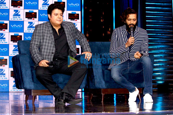 Riteish Deshmukh and Sajid Khan shoot for the TV show Yaaron Ki Baarat Yaadon Ki Baarat shoot with Riteish Deshmukh and Sajid Khan