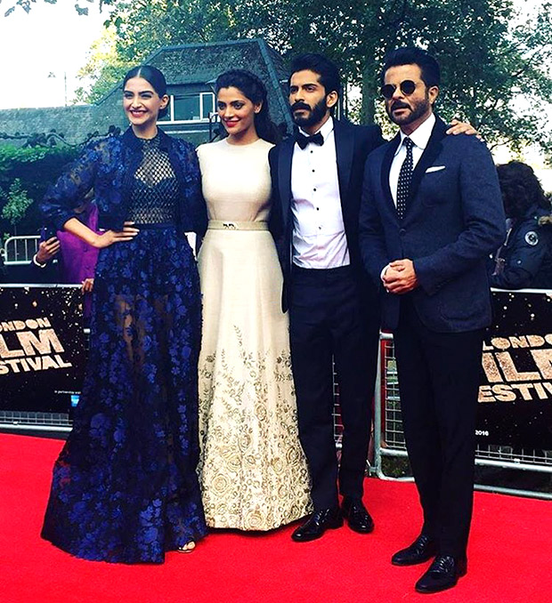 Check out: Sonam Kapoor, Anil Kapoor support Harshvardhan Kapoor and Saiyami Kher at London premiere of Mirzya