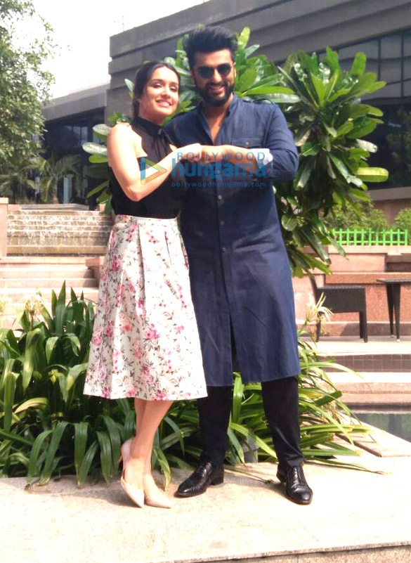 Arjun Kapoor and Shraddha Kapoor snapped promoting their film Half Girlfriend in Kolkatta Arjun Kapoor and Shraddha Kapoor snapped promoting their film Half Girlfriend in Kolkatta