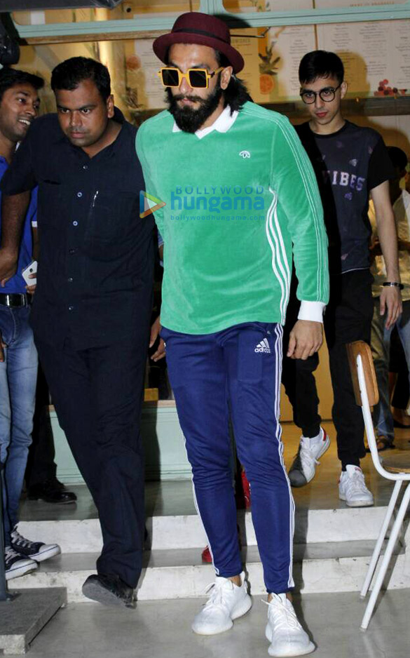 Ranveer Singh snapped at The Kitchen Garden Ranveer Singh snapped at The Kitchen Garden