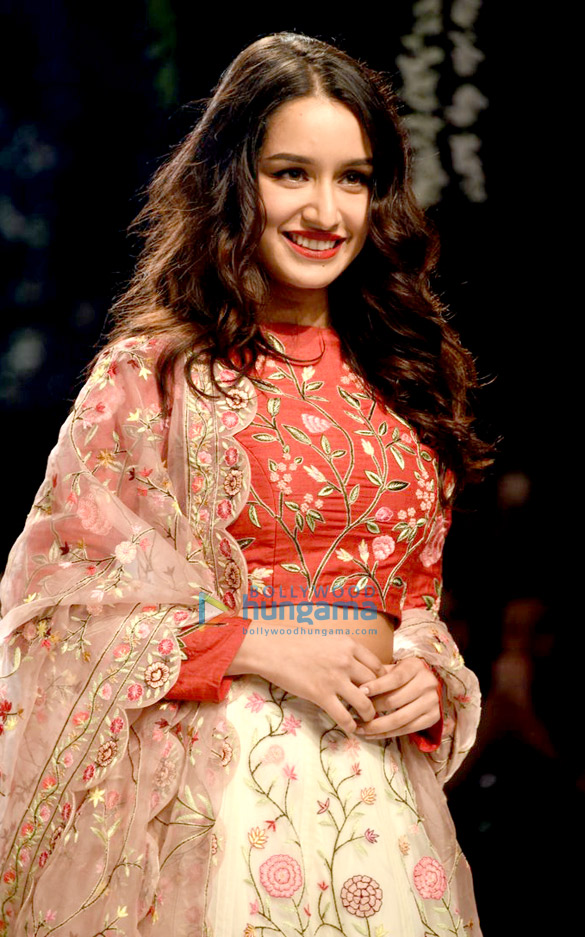 Shraddha Kapoor walks the ramp for Rahul Mishra at Lakme Fashion Week 2017 Shraddha Kapoor walks for Rahul Mishra at Lakme Fashion Week 2017