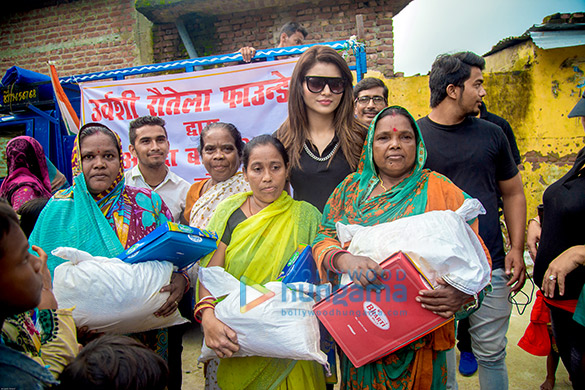 Urvashi Rautela visits flood-affected areas in Uttarakhand Urvashi Rautela visits flood-affected areas in Uttarakhand