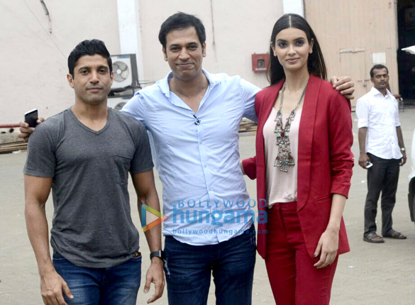 Farhan Akhtar and Diana Penty promote their film ‘Lucknow Central’ Farhan Akhtar and Diana Penty promote their film 'Lucknow Central'