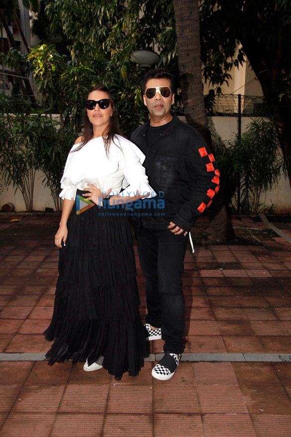 Karan Johar snapped shooting for Neha Dhupia’s show #NoFilterNeha – Season 2 Karan Johar snapped shooting for Neha Dhupia's show #NoFilterNeha – Season 2