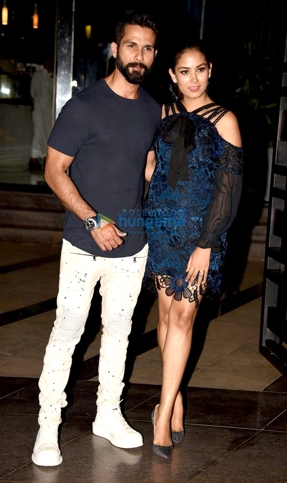 Shahid Kapoor and Misha snapped celebrating Mira Rajput’s birthday at Nara Thai restaurant Mira Rajput's birthday bash at Nara Thai Restaurant