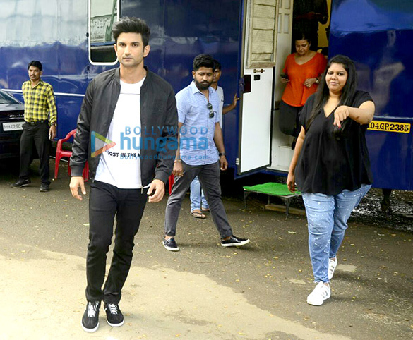 Sushant Singh Rajput snapped shooting for Flying Machine’s new TVC Sushant Singh Rajput snapped shooting for Flying Machine's new TVC