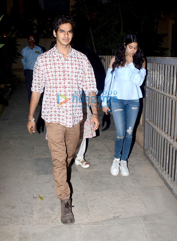 Janhvi Kapoor and Ishaan Khatter spotted having dinner at Shahid Kapoor’s home Janhvi Kapoor and Ishaan Khatter spotted having dinner at Shahid Kapoor's home