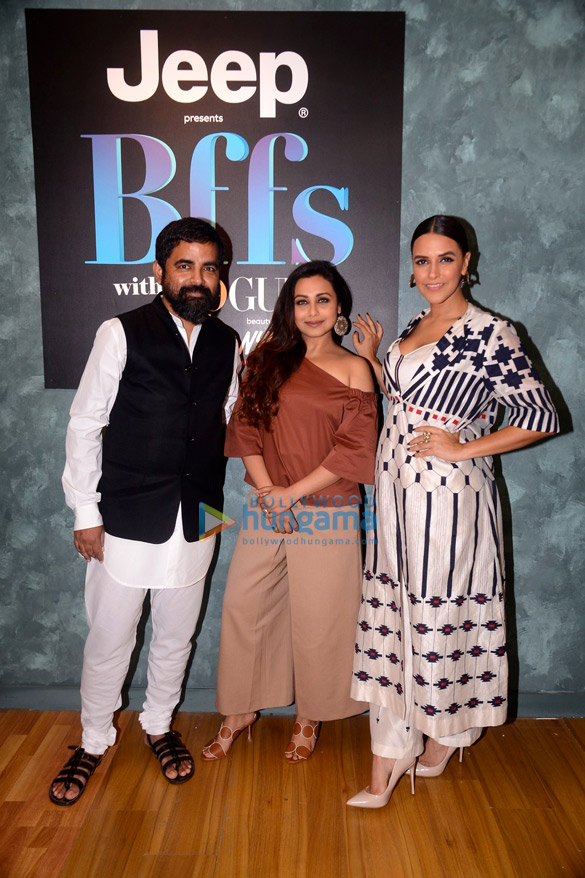 Rani Mukerji snapped on sets of Neha Dhupia’s show ‘BFFswithVogue’ Rani Mukerji snapped on sets of Neha Dhupia's show 'BFFswithVogue'
