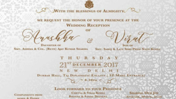 Invitation Card Latest Bollywood News Top News Of Bollywood Bollywood Hungama Virat kohli & anushka sharma l wedding vedio song l din shagna da guys watch this video of virat kohli (cricketer) & anushka. invitation card latest bollywood news
