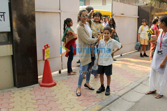 Amrita Arora snapped with kids Amrita Arora snapped with kids