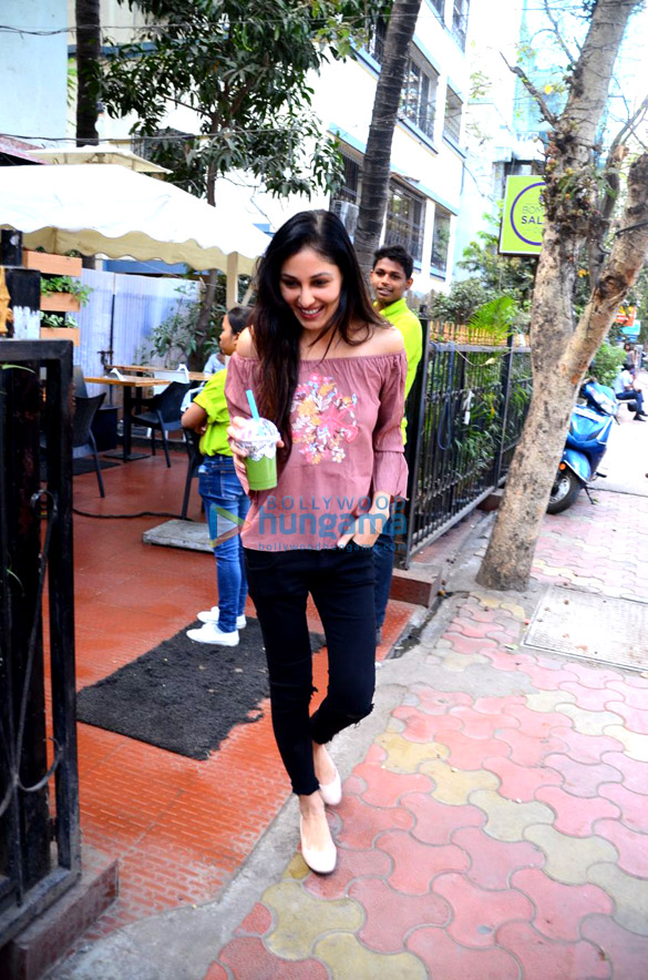 Pooja Chopra and Shama Sikander spotted at Bombay Salad in Bandra Pooja Chopra and Shama Sikander spotted at Bombay Salad in Bandra