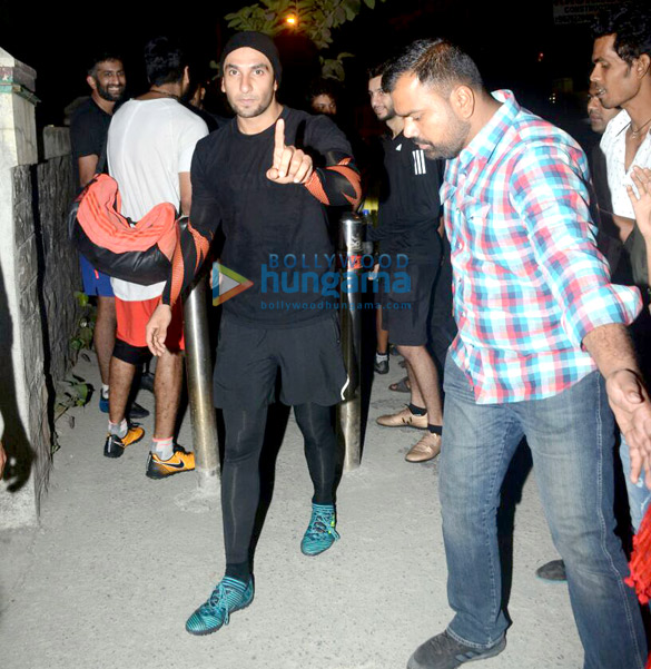 Ranveer Singh snapped at a football ground in Bandra Ranveer Singh snapped at a football ground in Bandra