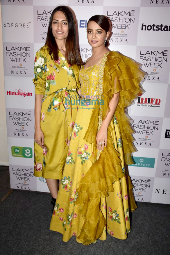 Surveen Chawla and others snapped attending the Lakme Fashion Week 2018