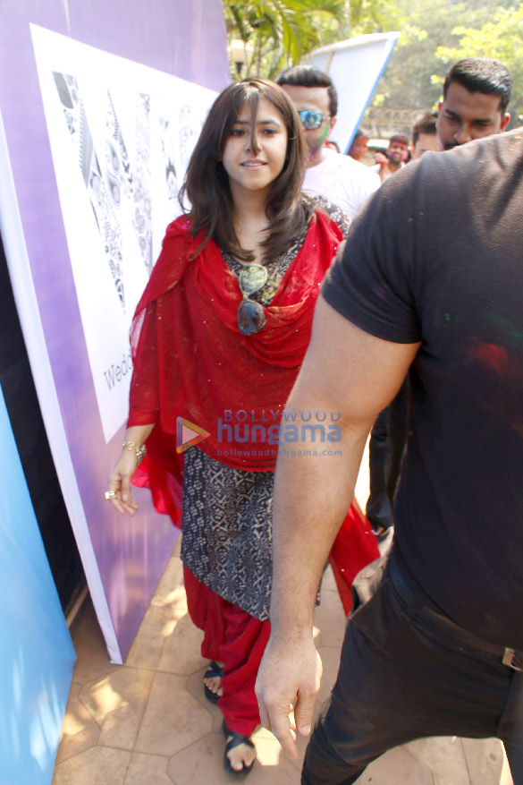 Ekta Kapoor, Hardik Pandya and others at Holi Invasion party
