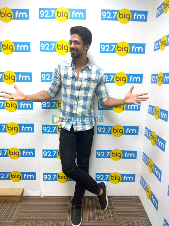 Saqib Saleem snapped promoting his film Dil Juunglee Saqib Saleem snapped promoting his film Dil Juunglee