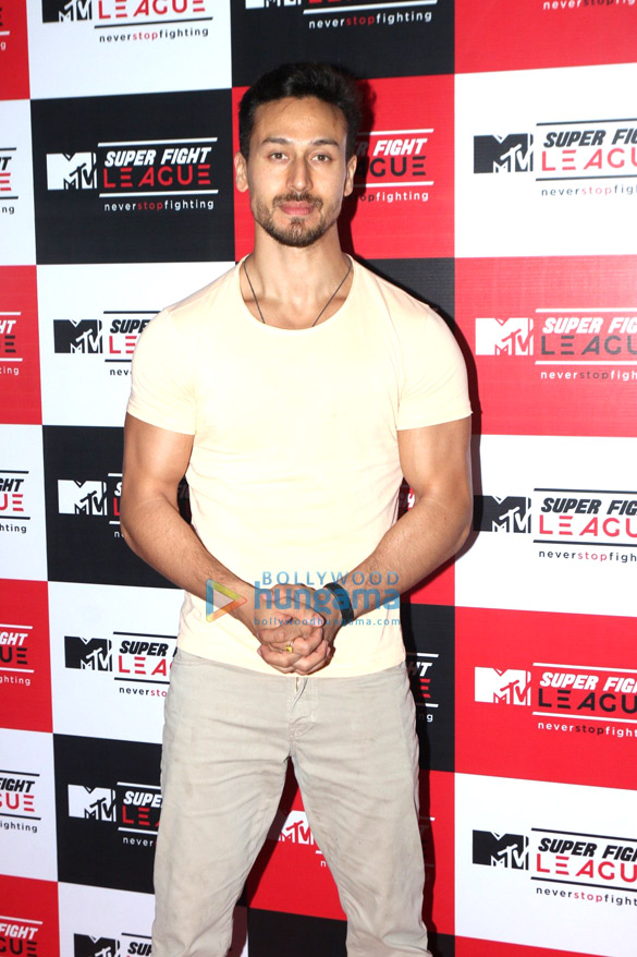 Tiger Shroff snapped at the MTV Super Fight League Tiger Shroff snapped at the MTV Super Fight League