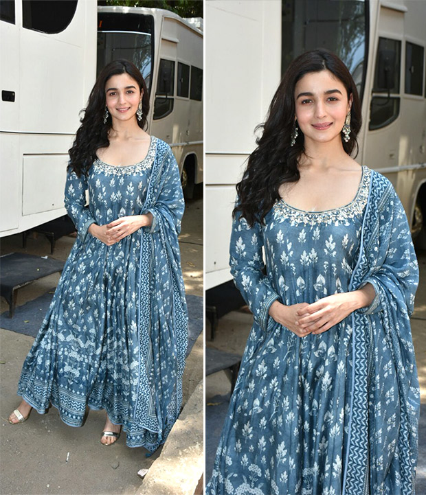 alia bhatt in blue lehenga