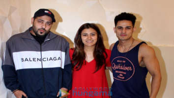 Priyank Sharma, Astha Gill and Badshah snapped promoting their song
