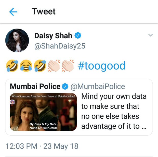 ‘Our business is our business’ dialogue is a rage; Move over Priya Prakash Varrier as Daisy Shah is the new viral girl of the season!