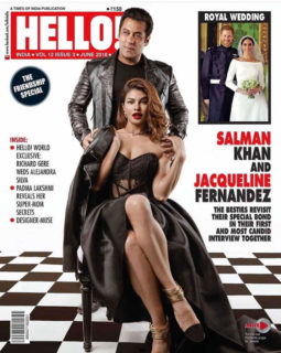 Salman Khan and Jacqueline Fernandez On The Cover Of Hello!, June 2018