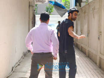 Ranbir Kapoor spotted at a salon in Bandra