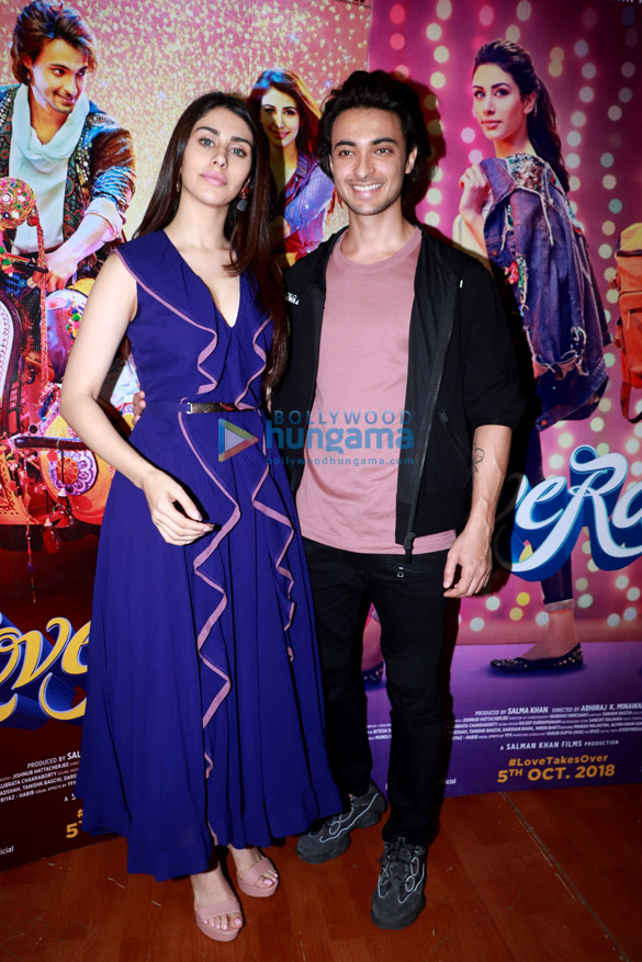 Aayush Sharma and Warina Hussain promote ‘Loveratri’ at K.C College