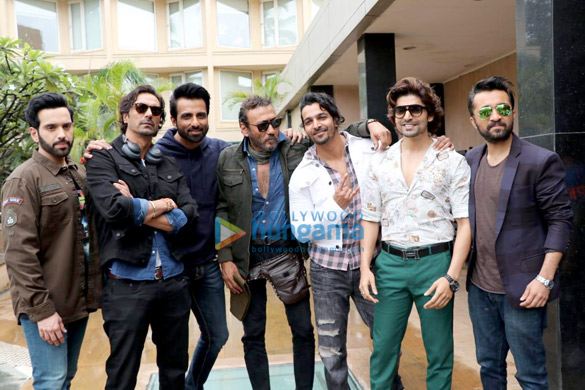 Cast of Paltan snapped during media interviews at Novotel in Juhu