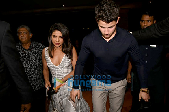 Priyanka Chopra and Nick Jonas snapped after dinner at JW Marriott in Juhu