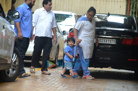 Taimur Ali Khan snapped at Karishma Kapoor’s house Taimur Ali Khan snapped at Karishma Kapoor's house