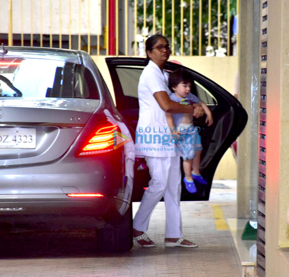 Taimur Ali Khan snapped at Karisma Kapoor’s residence Taimur Ali Khan snapped at Karisma Kapoor's residence