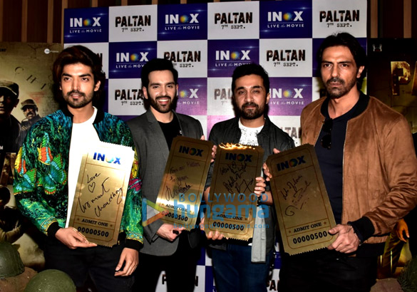 Cast of Paltan snapped during promotions at R City Mall in Ghatkopar Cast of Paltan snapped during promotions at R City Mall in Ghatkopar