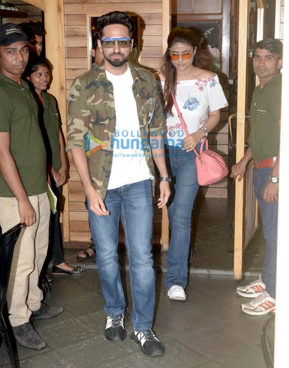 Ayushmann Khurrana snapped at Farmers’ Cafe in Bandra