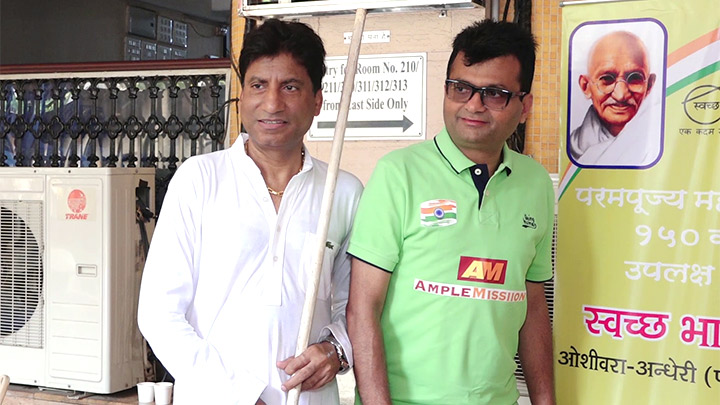 Raju Srivastav & Ram Shankar organize ‘Swachh Bharat Abhiyan’ on Gandhi Jayanti