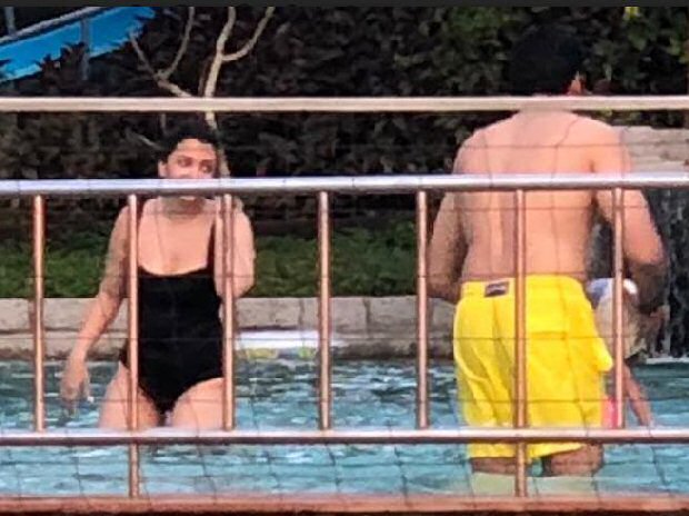 Aishwarya Rai Bachchan flaunts a BLACK SWIMSUIT as she enjoys pool time with Abhishek Bachchan and Aaradhya