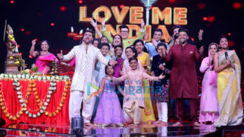 Himesh Reshammiya, Guru Randhawa and Neha Bhasin snapped on sets of the reality show Love Me India