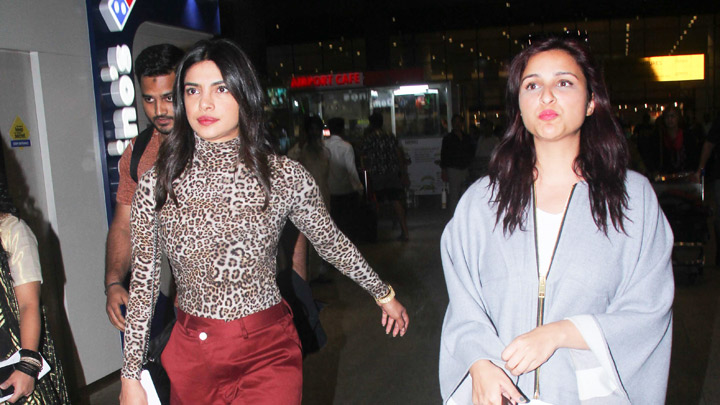 SPOTTED: Priyanka Chopra with Sister Parineeti Chopra at Airport ...