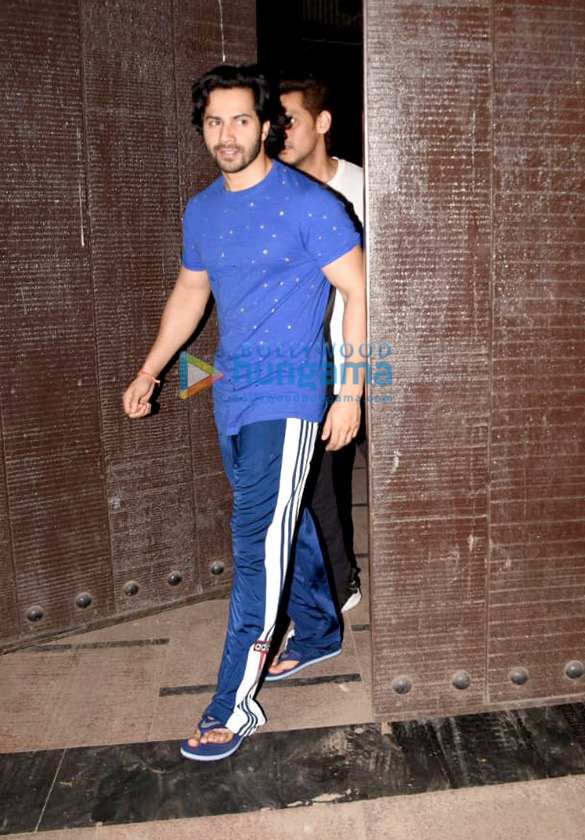 Varun Dhawan spotted at a gym in Bandra