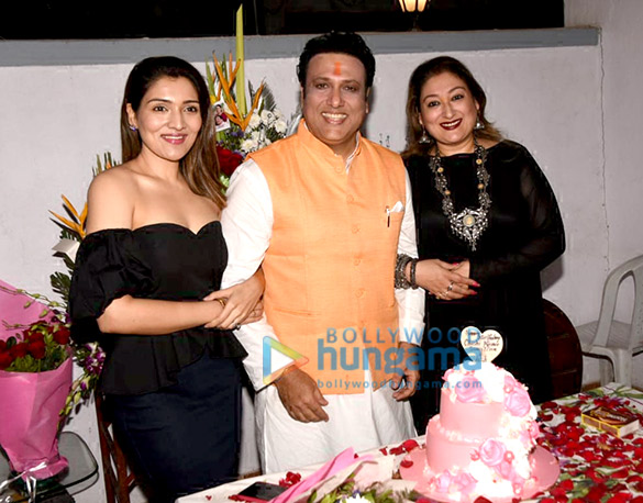 Govinda Snapped With Wife And Daughter On His Birthday Tina Ahuja Govinda Sunita Ahuja Images Bollywood Hungama