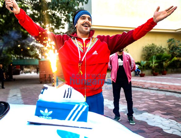 Ranveer Singh snapped for Adidas shoot at Yash Raj studios Ranveer Singh snapped for Adidas shoot at Yash Raj studios