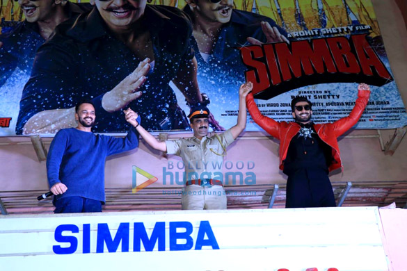 Rohit Shetty, Ranveer Singh snapped at Gaiety Theatre, in Bandra Rohit Shetty, Ranveer Singh snapped at Gaiety Theatre, in Bandra