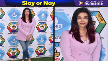 Slay or Nay: Aishwarya Rai Bachchan in Diesel and a Rs. 11,999/- Massimo Dutti blazer for a sports meet